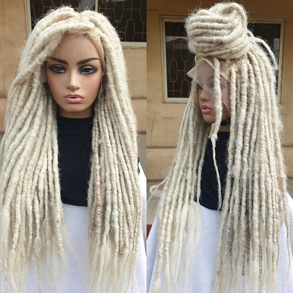 ash blonde locs