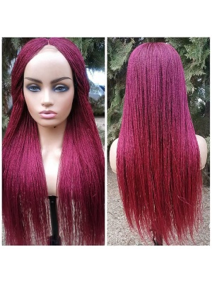 Burgundy Micro Braid