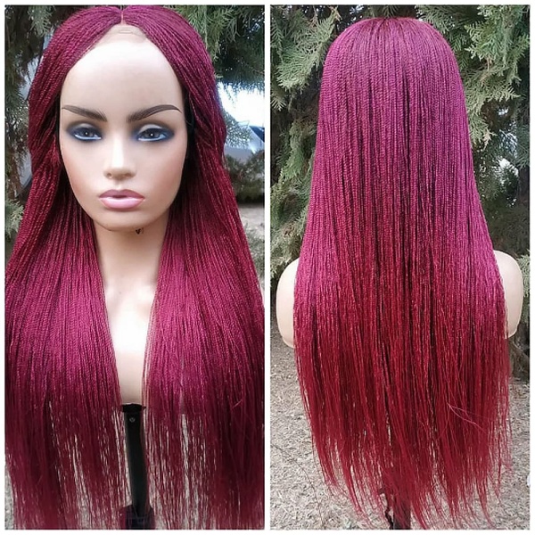 Burgundy Micro Braid