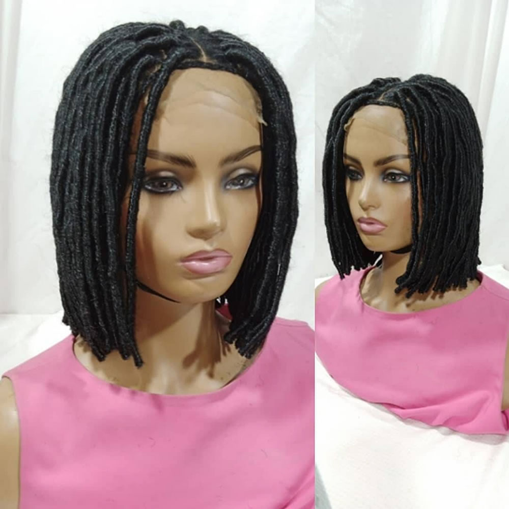 Bob Faux Locs, 6x6 Closure Wig, Dreadlocks