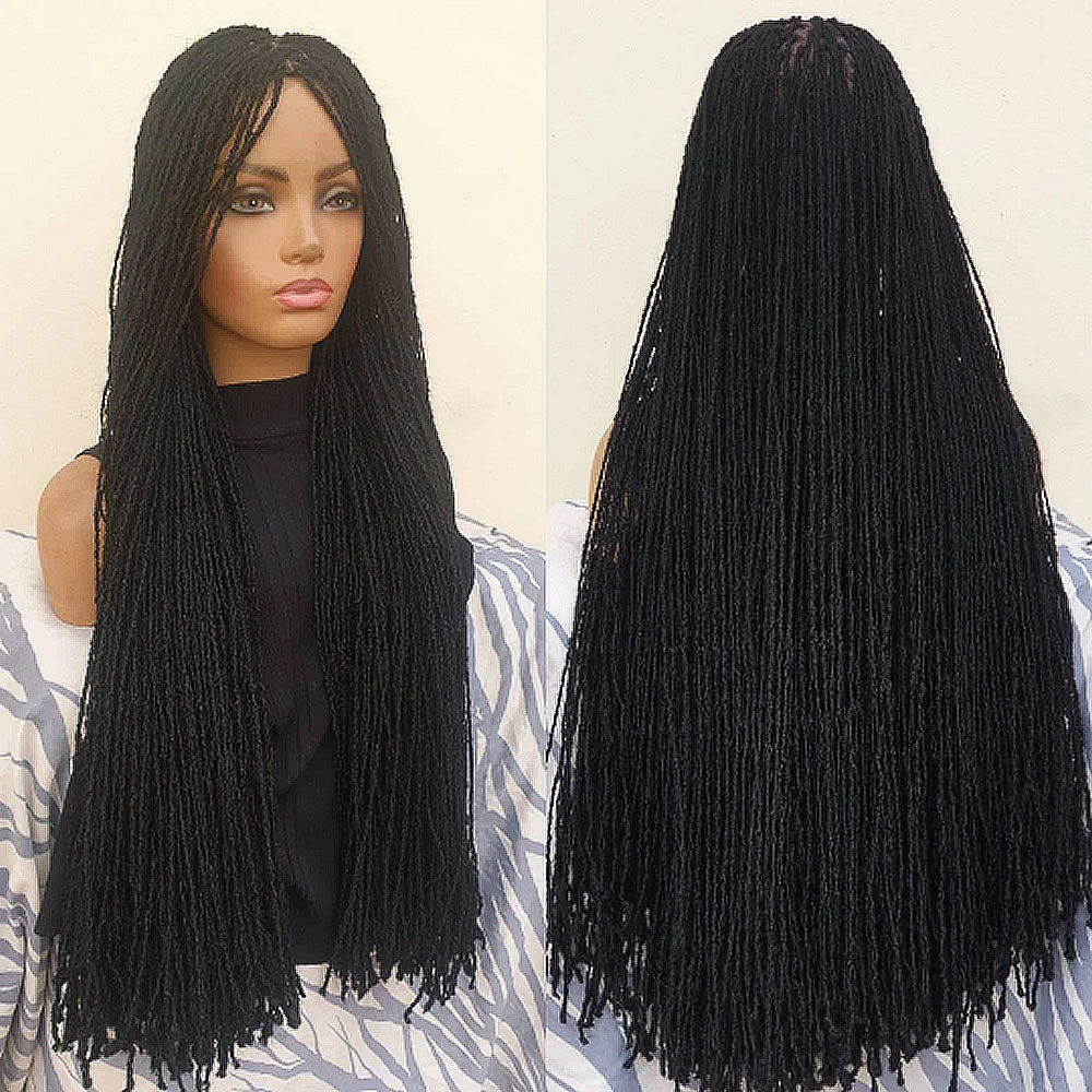 Full Lace Synthetic Sister Locs wig 30 inches