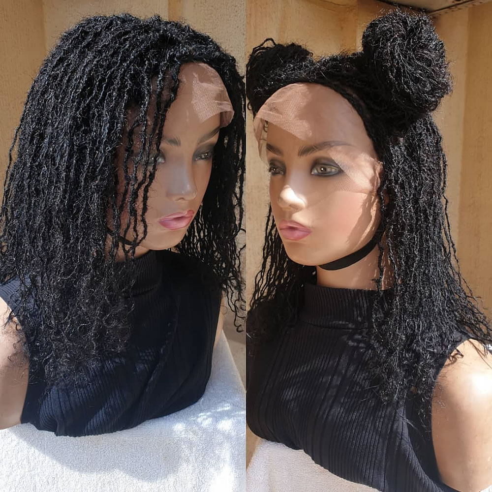 Type 3c Human Hair Sister Locs Wig
