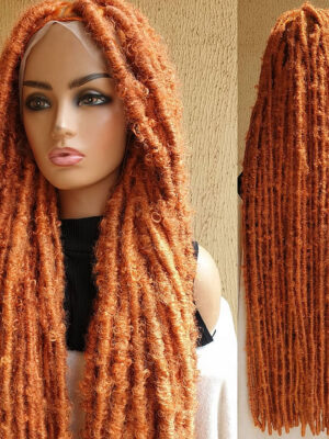 Ginger , Burnt orangeDistressed Butterfly Locs Wig
