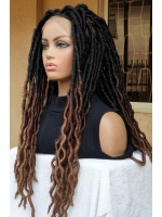 Ombre Soft locs,Braided Wig Full lace Gypsy Soft Locs 20inches