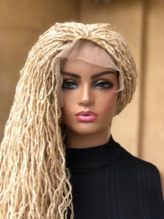 Braided 613 blonde Synthetic Sisterlocs Wig