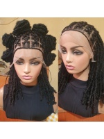 14 inches black Half Criss-Cross Back Cornrow With Butterfly