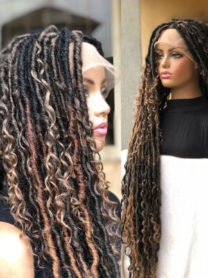 Braided Wig Full Lace Boho locs 36inches