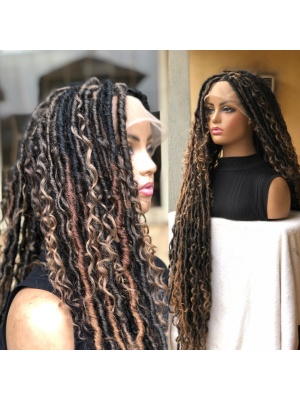 Braided Wig Full Lace Boho locs 36inches