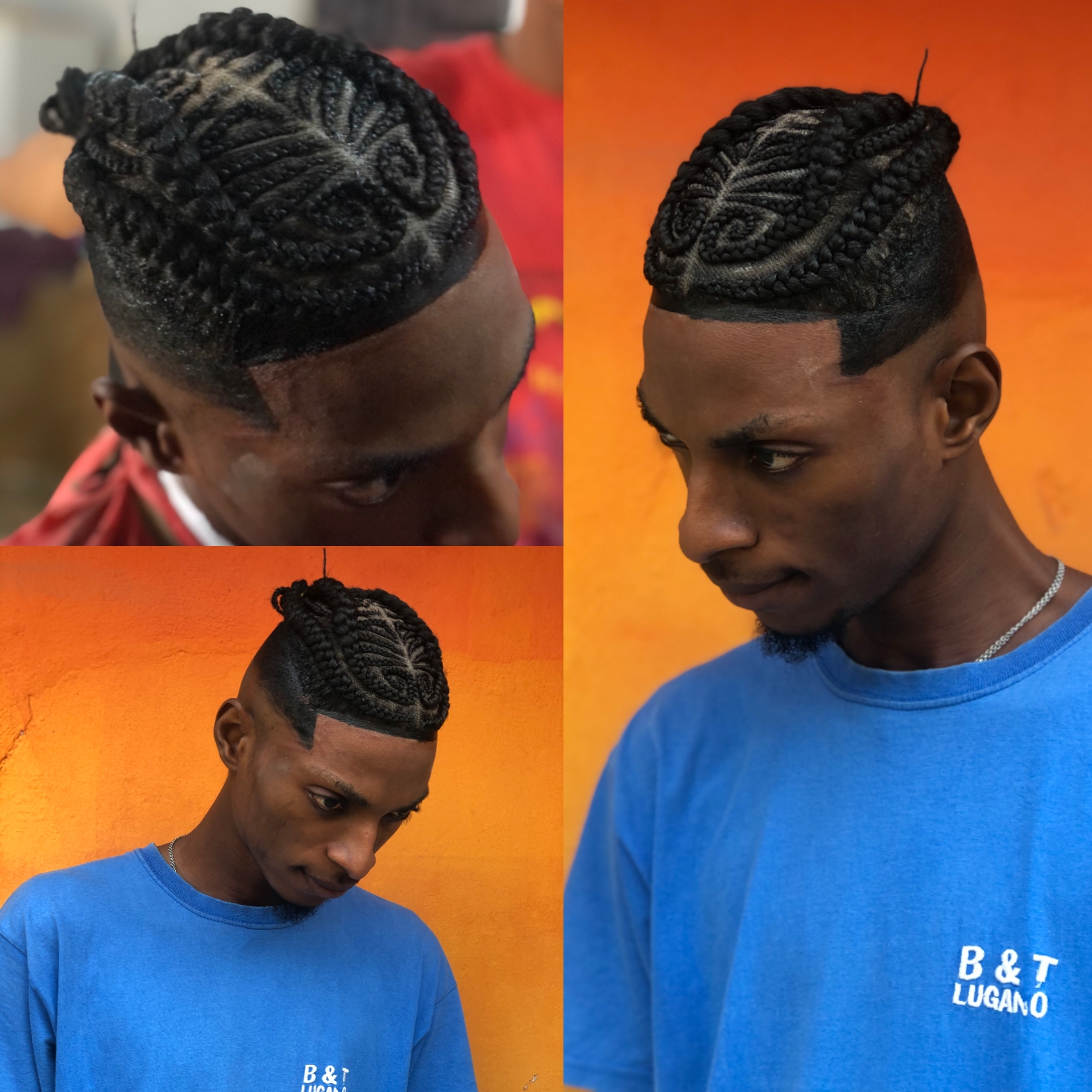 Short Afro Style for All Races Dyeable braids and 100% Human Hair Topper