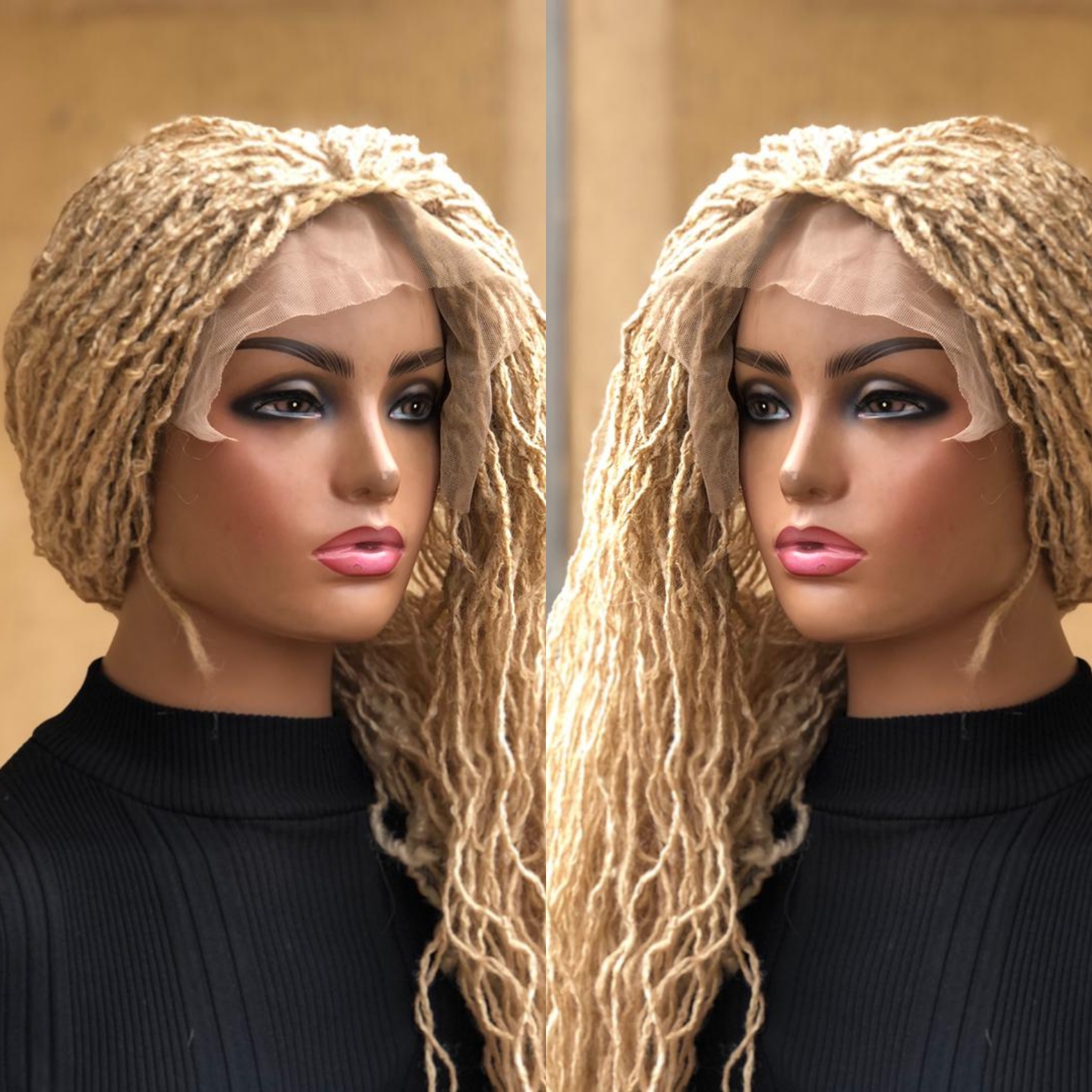 Braided 613 blonde Synthetic Sisterlocs Wig