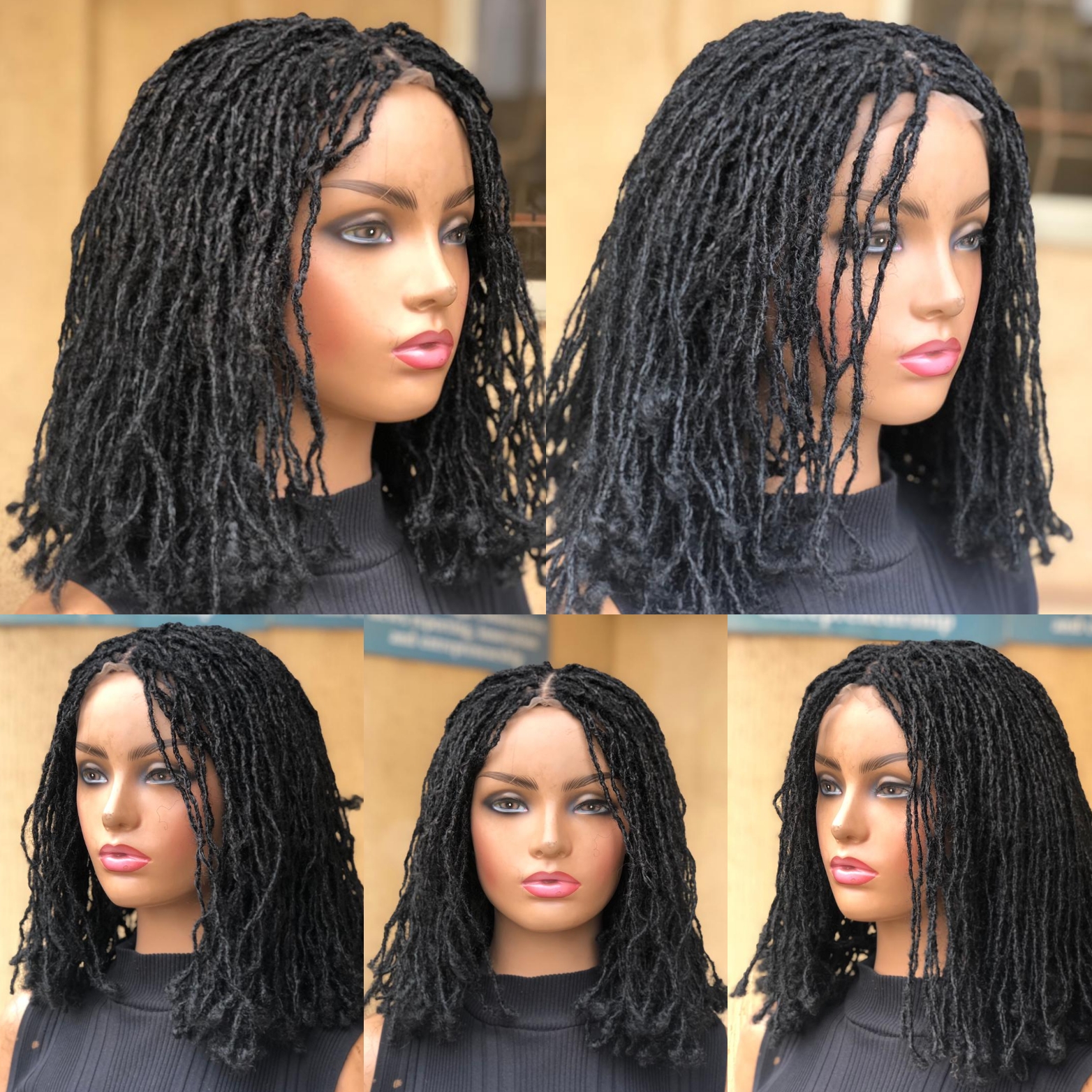 Braided Wig Skinny locs 14 inches