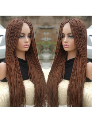 Braided Wig Light Auburn Box Braids 32inches