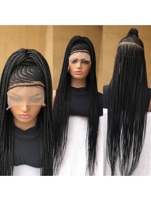 Stylish Braided Lace Wig, Unique Summer Look