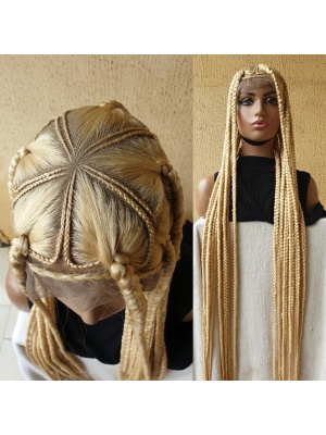 Braided Wig 40 inches Blonde Jumbo Knotless Braids