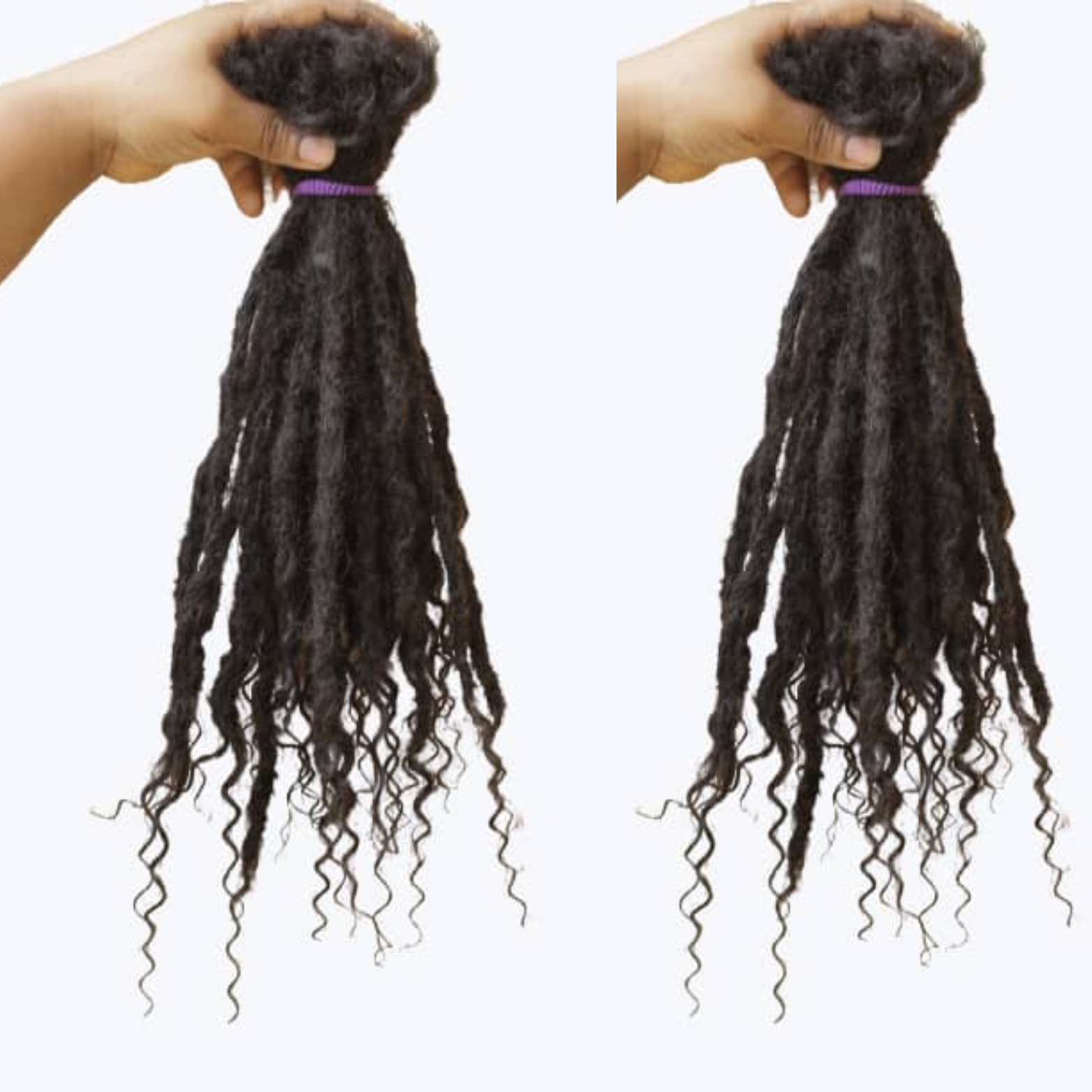 Faux Locs with Curls, Afro Kinky Locs, Goddess Locs Dreads, Wigs for black women, Unique African Hair Curly Extensions