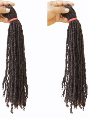 Human Hair Skinny Dread Locs Extension 16inches 150 Strands