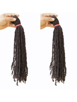 Human Hair Skinny Dread Locs Extension 16inches 150 Strands