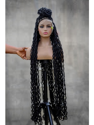 Black long Soft locs wig,Wigs for black women,Goddess locs dreads, Dread hair extension, Hair styling, Long loc extensions
