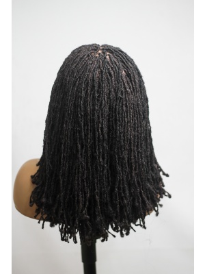 Skinny Locs, Sister Locs Black Full lace Wig, Full Density