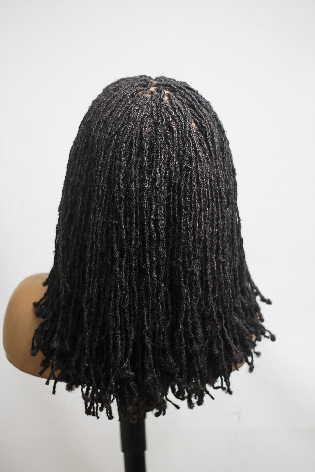 Synthetic Skinny Locs, Sister Locs Black Full lace Wig
