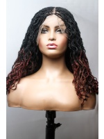 Skinny Locs, Sister Locs Ombre Full lace Wig