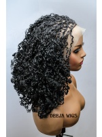 Braided Synthetic Spring Twist,lace wig,Glueless wig