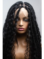 Braided Synthetic Boho Locs,lace wig,Glueless  wig