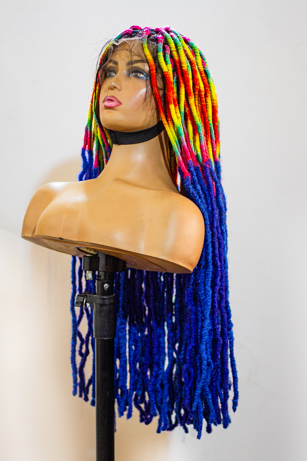 Soft Locs, Rainbow Full lace Wig