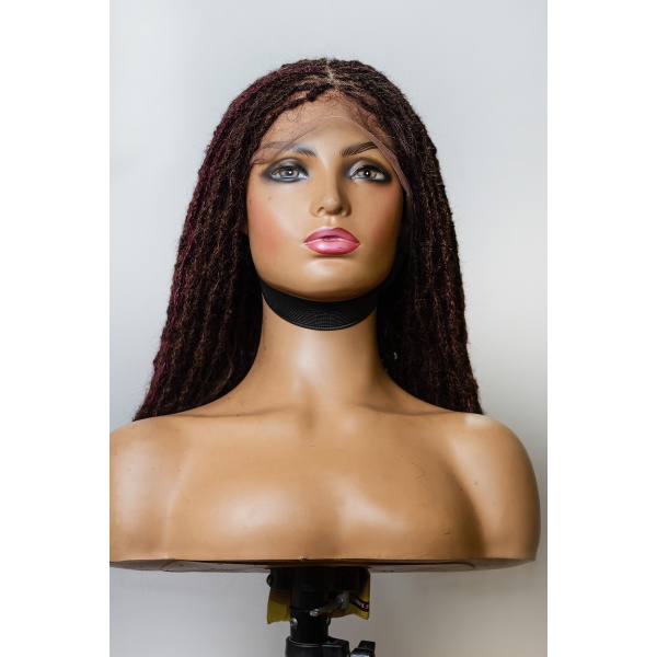 100% Human Hair Sister Locs full lace Wig