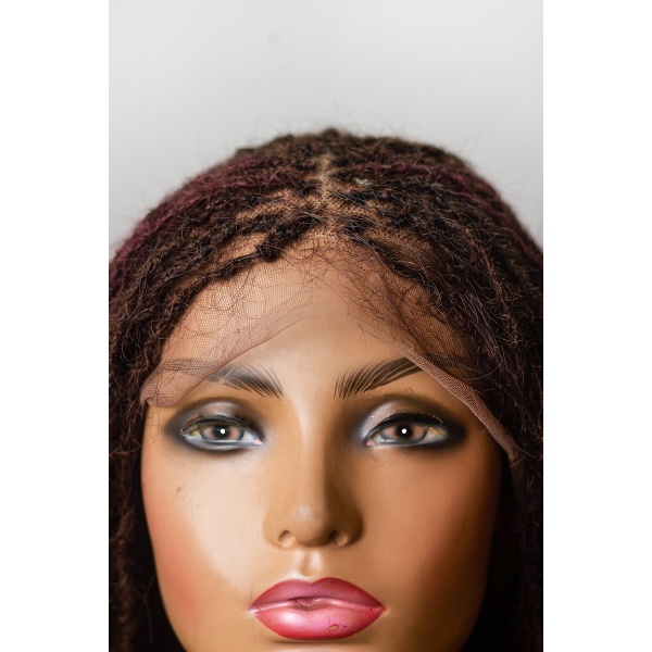 100% Human Hair Sister Locs full lace Wig
