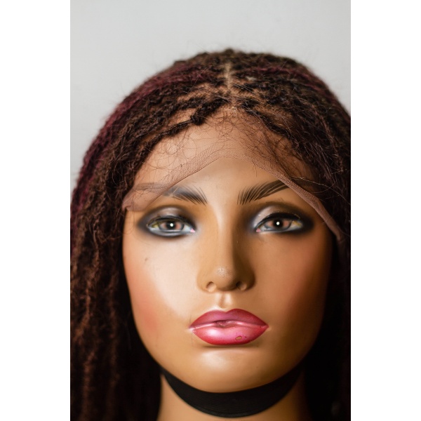 100% Human Hair Sister Locs full lace Wig