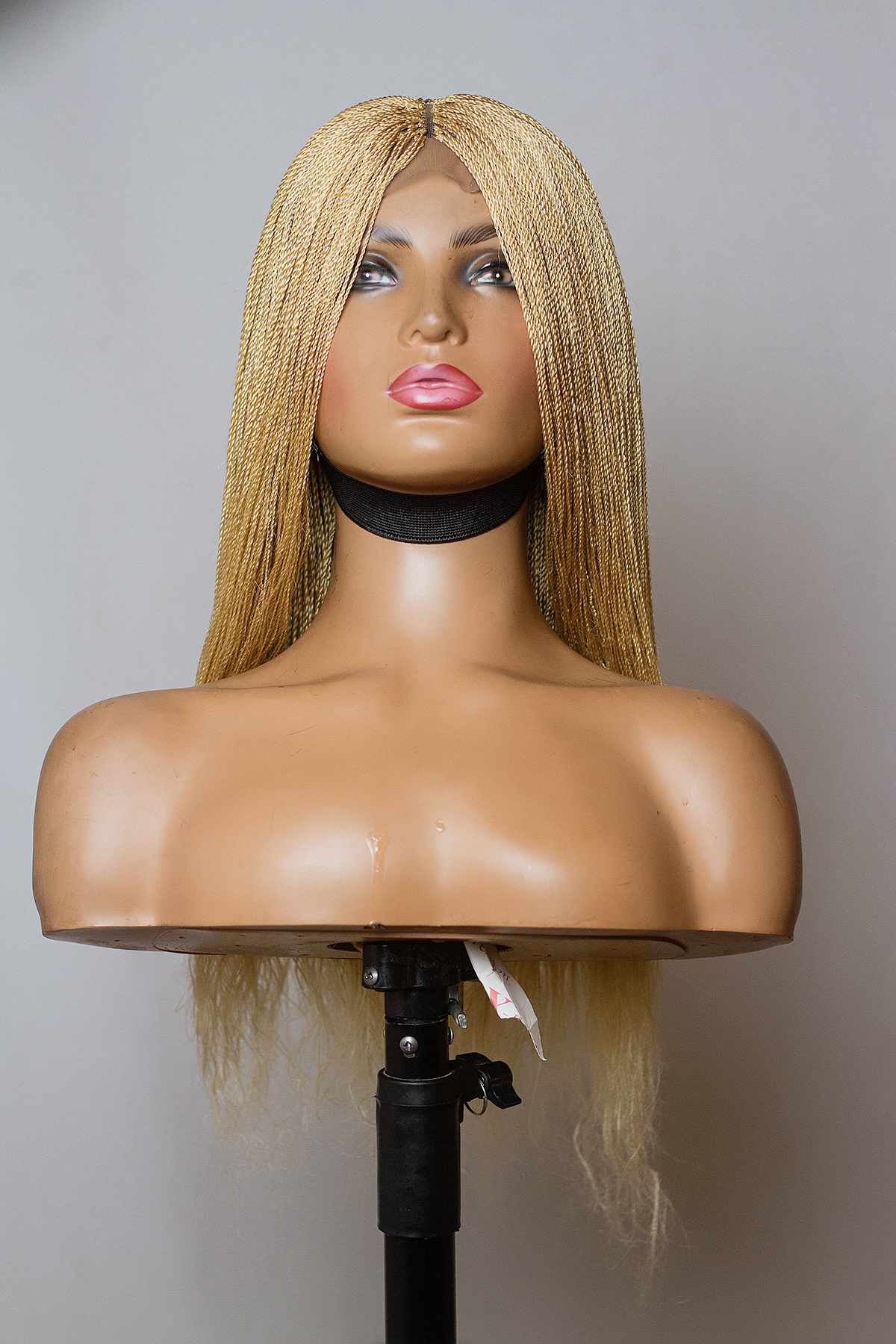 Platinum Blonde Micro Twist ,613 Blonde lace Wig