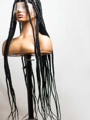Knotless Braids on glue less full lace,42 inches