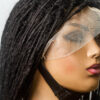 Black Synthetic Dreadlocks, Faux locs, Full lace, 30 inches