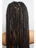 Black Synthetic Dreadlocks, Faux locs, Full lace, 30 inches