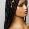 Braided Wig, 42 Inches Knotless Jumbo Braids on Full lace.