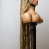 Ash Blonde Synthetic Dread Locks, Faux Locs Full lace, 30 inches