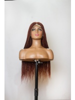 Arburn and blonde Highlight, Skinny Twist,Micro Braids, Full Lace 26 Inches