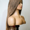 Light Aurbun and 60 Mix Braided Wig,Skinny Box Braids, Closure Wig