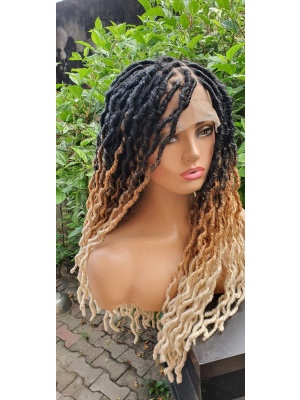 Ombre Braidwigs, Braided dread locs,Gypsy locs,crochet locs wig.Goddess Faux locs,soft locs wig,wig for black women.