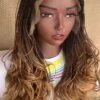 Frontal Skinny French Box Braids Ombre 30 and 27, French Braids with curly Ends