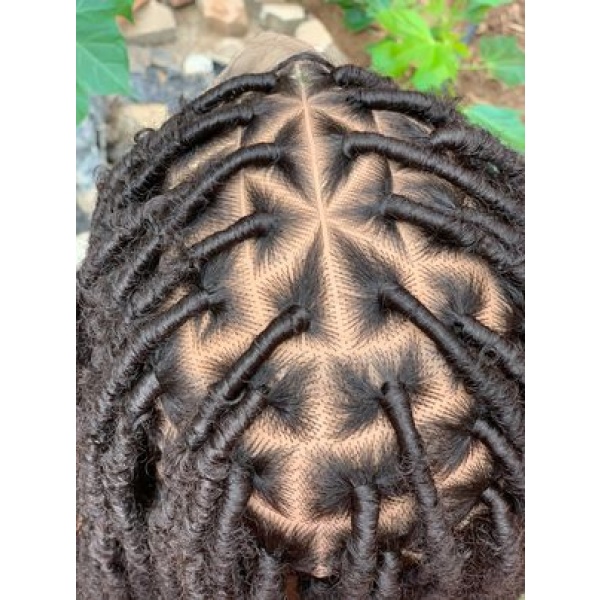 Distressed Locs, Braided Wig, butterfly locs,. Goddess Faux locs. Natural Locs, dreads locs,color 2, 40 inches