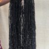 Human hair faux locs, Afro kinky human hair for locs, Skinny Locs, Dyed Locks and 100% Human Hair Loc Extensions