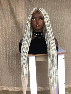 Synthetic Locs, Braiding Locs, and Wigs, Endless Style Options for Everyone, Beautiful Braided Wig with Different Colors