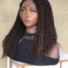 Brown Human hair Sisterlocs, Afro kinky human hair for locs, Skinny Locs, Dyed Locks and 100% Human Hair Loc Extensions
