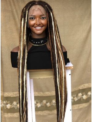 Synthetic Locs, Braiding Locs, and Wigs, Endless Style Options for Everyone, Beautiful Braided Wig with Different Colors