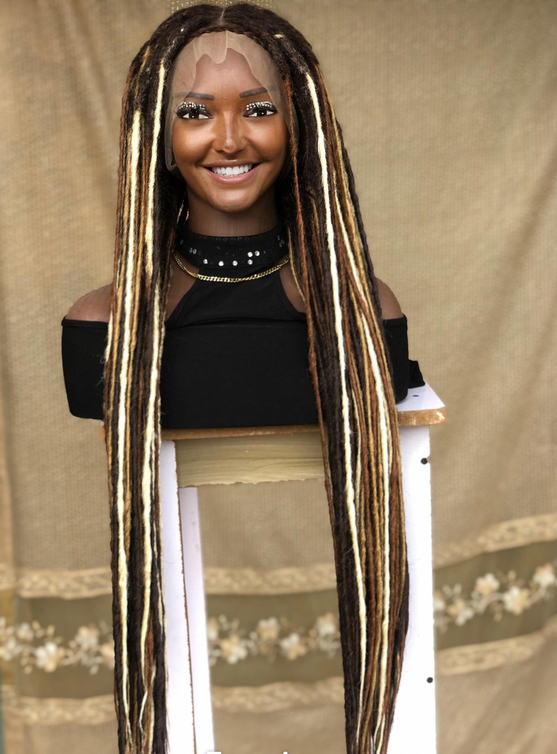 Synthetic Locs, Braiding Locs, and Wigs, Endless Style Options for Everyone, Beautiful Braided Wig with Different Colors