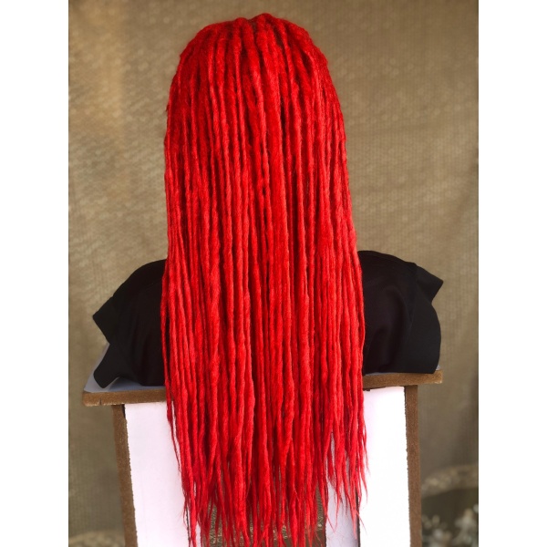 Red Synthetic Locs, Braiding Locs, and Wigs, Endless Style Options for Everyone, Beautiful Braided Wig