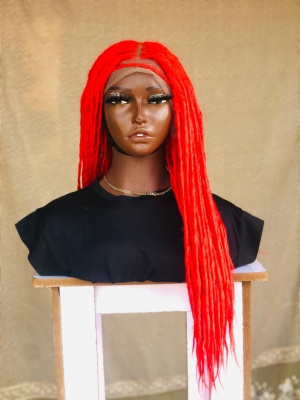 Red Synthetic Locs, Braiding Locs, and Wigs, Endless Style Options for Everyone, Beautiful Braided Wig