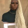 Blonde Afro kinky Sythentic hair for locs, Skinny Locs, 100% Sythentic Loc Extensions